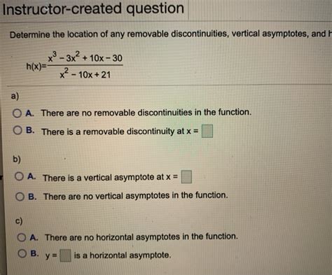 Solved Determine The Location Of Any Removable