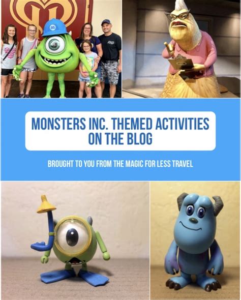 Monsters, Inc. Themed Activities for Your Day at Home