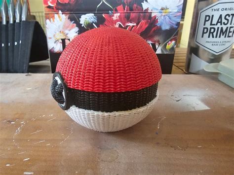 D Printed Pokeball Hand Painted Etsy