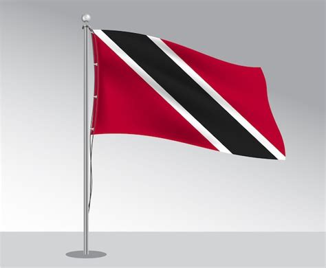 Diseño de bandera de Trinidad y Tobago Vector EPS Vector Premium