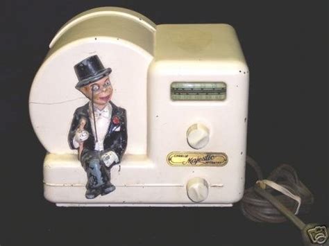 Rare Vintage Charlie Mccarthy Majestic Radio 19135652