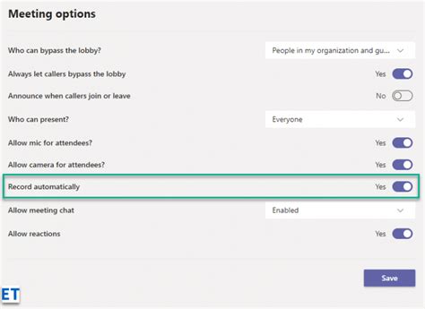 How To Auto Record Microsoft Teams Meetings EasyTweaks