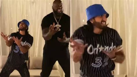 Ranveer Singh Performs Hook Steps Of Khalibali With Nba Legend