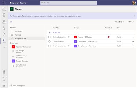 New Capabilities For The Microsoft Planner App In Microsoft Teams For