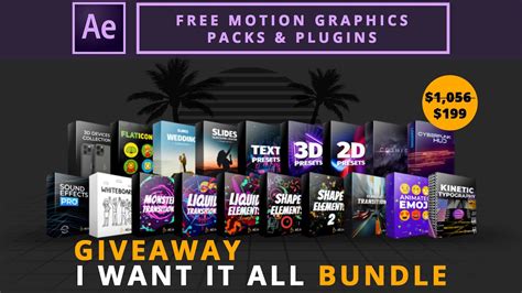 FREE After Effects Collections Of Plugins Motion Design Packs By