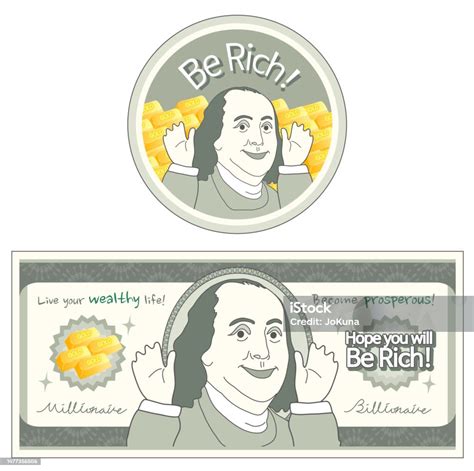 vector american money parody sticker banner design templates stock