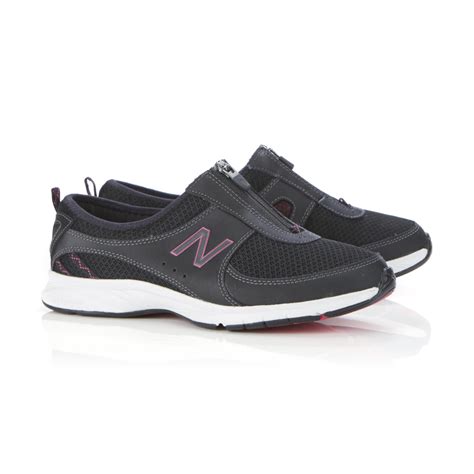 New Balance Women's Everlight 565 Black/Pink Zippered Walking Shoe ...