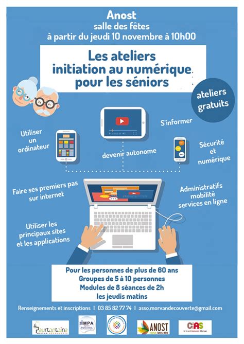 Ateliers initiation au numérique seniors Bienvenue