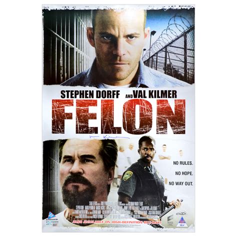 Lot Detail - Val Kilmer Autographed Felon 27x40 Poster