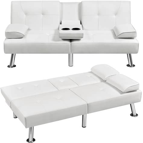 Yaheetech Sofá cama convertible ajustable moderno sillón reclinable