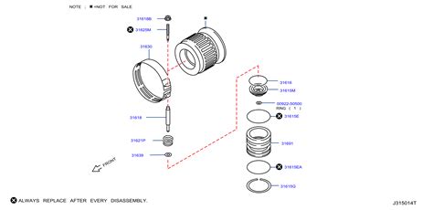 Infiniti G Stem Band Servo Piston Automatic Engine X