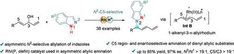 铑催化吲唑与二烯基烯丙醇的不对称 N2 C5 烯丙基化organic Letters X Mol