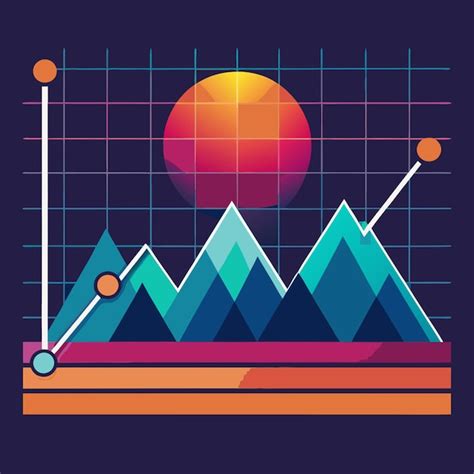 Graph Vector Illustration Flat Premium Ai Generated Vector