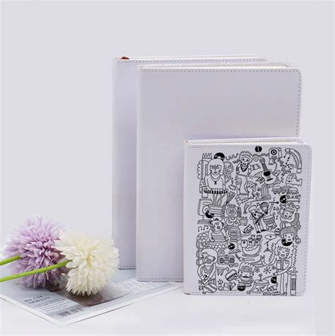 Custom Printing Hard Cover Journals A A A Pu White School Notebooks