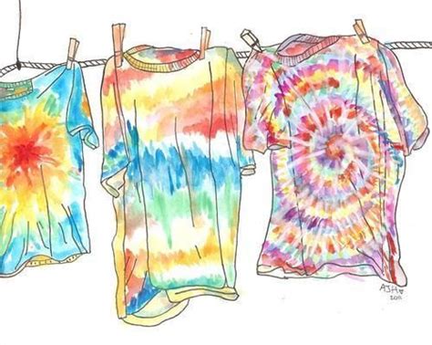 Tie Dye Hipster Drawings Drawings Art