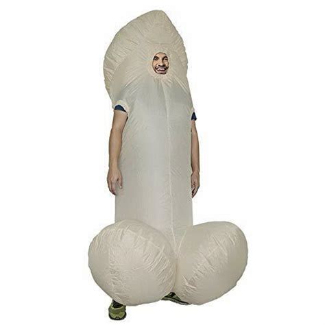 Inflatable Willy Costume Funny Novelty Naughty Blow Up Penis Stag Fancy