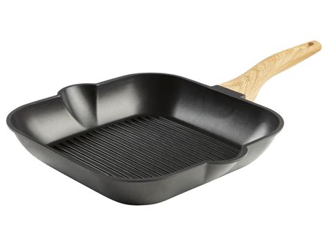 ERNESTO Gegoten aluminium grillpan of pan Ø 28 cm an