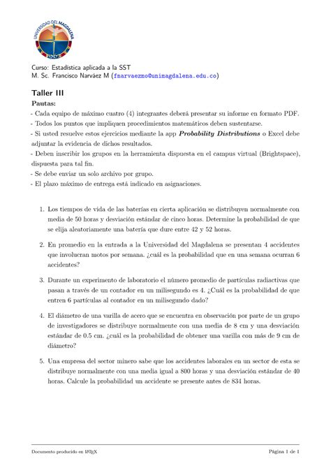 Poisson Normal muy buen apunte Curso Estadística aplicada a la