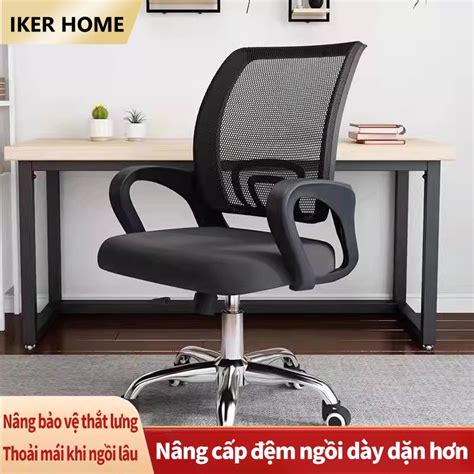 Ghế Xoay Văn Phòngghế Lưới Cao Cấp Thiết Kế Chống Mỏi Lưngxoay 360 độ