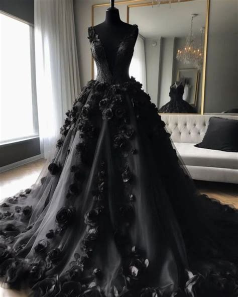 Goth Wedding Dresses Black Wedding Gowns Fairy Tale Wedding Dress