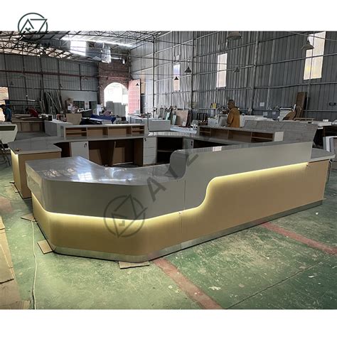 Custom Hospital Nurse Station Modern Hospital Reception Desk Counter