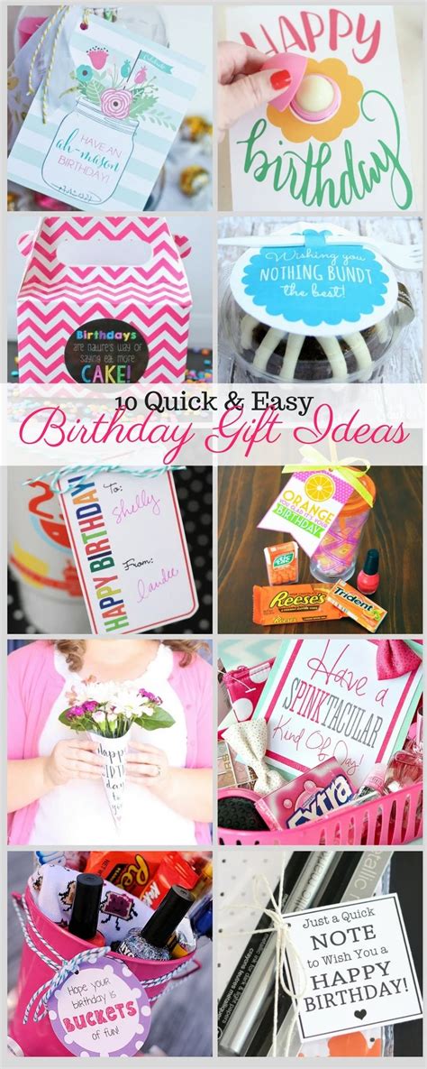 quick  easy birthday gift ideas liz  call