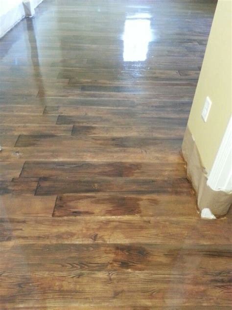 Concrete Floors Stained To Look Like Wood Flooring Tips