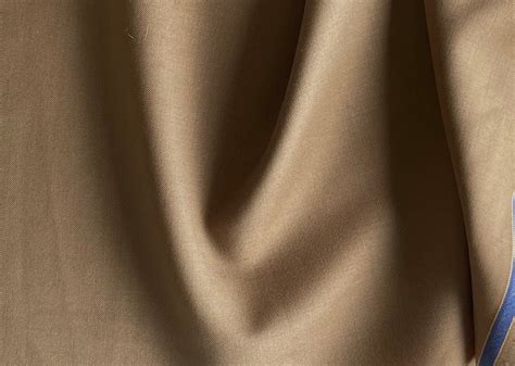 Wool Fabric Camel Super 120s Selvedged Wool Gabardine Suiting Made In