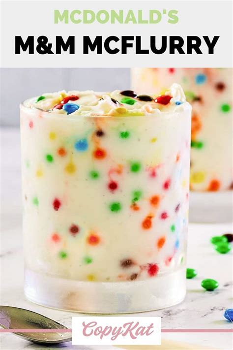 McDonald's M&M McFlurry - CopyKat Recipes - Marathi Manus