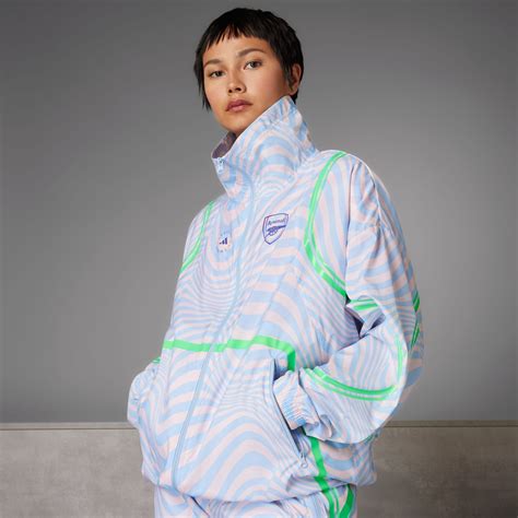 Adidas Arsenal X Adidas By Stella Mccartney Woven Jacket Blue Adidas Lk