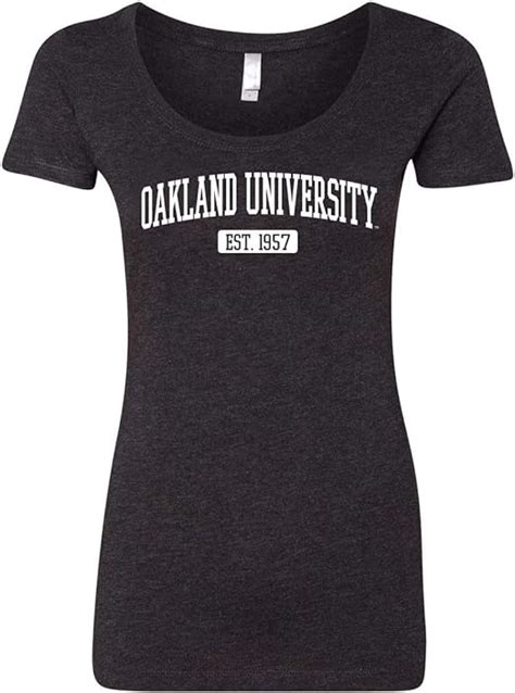 Amazon.com: CreateMyTee | Oakland University EST One Color T-Shirt ...