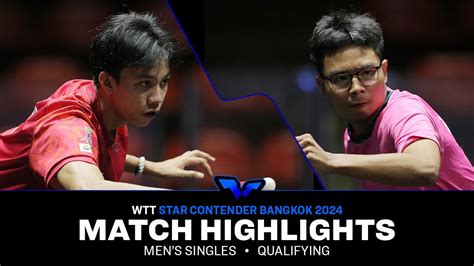 Weerasak Sakampee Vs Jirathtikul Kasemphongrueang MS Qual WTT Star