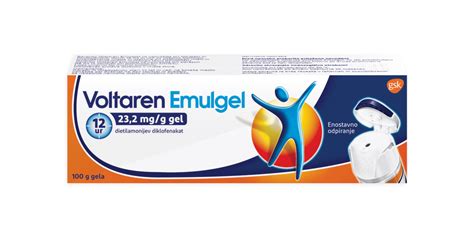 Voltaren Emulgel 23 2 Mg G Gel 100 G Zdravila Brez Recepta