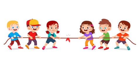 Kids Tug Of War Illustrations, Royalty-Free Vector Graphics & Clip Art ...