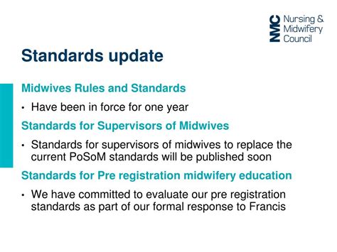 Ppt Nursing And Midwifery Council Update Powerpoint Presentation