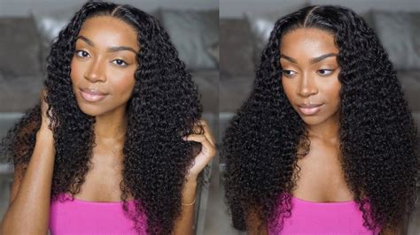 SUPER EASY CURLY CLOSURE WIG INSTALL Beginners Friendly Recool Hair