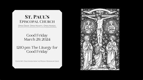 Good Friday March 29 2024 1210 The Liturgy For Good Friday Youtube