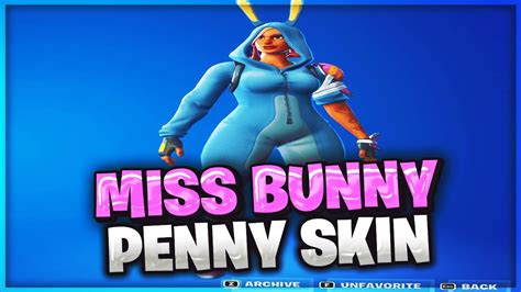 🐇🐇new Miss Bunny Penny Skin In Fortnite🐇🐇 Youtube