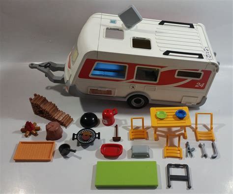 2013 Geobra Playmobil 5434 Summer Fun Camper Trailer Partial Play Set