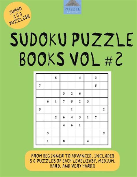 Sudoku Puzzle Books Vol #2: Sudoku Books, Sudoku Easy, Sudoku Hard by ...