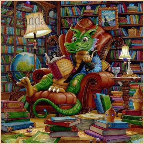 Dragon Reading ️📚 Book Dragon Dragon Cute Dragons