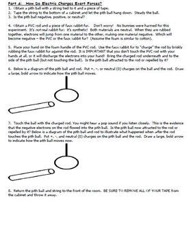 The Electromagnetic Force Lab Static Electricity Lab For Physical Science