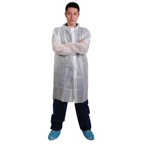 Disposable Nonwoven Protective Lab Coat Uniform, Laboratory Uniform ...