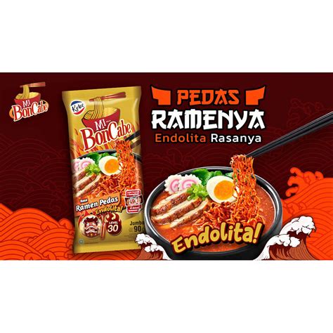 Jual Mi BonCabe Level 30 Rasa Ramen Pedas Kemasan Jumbo 90 Gram