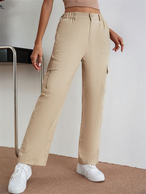 Shein Ezwear Slant Pocket Cargo Trousers Shein Uk