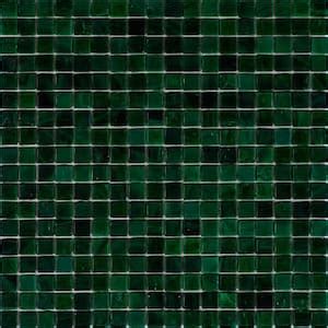 Apollo Tile Skosh Glossy Rainbow Green In X In Glass Mosaic