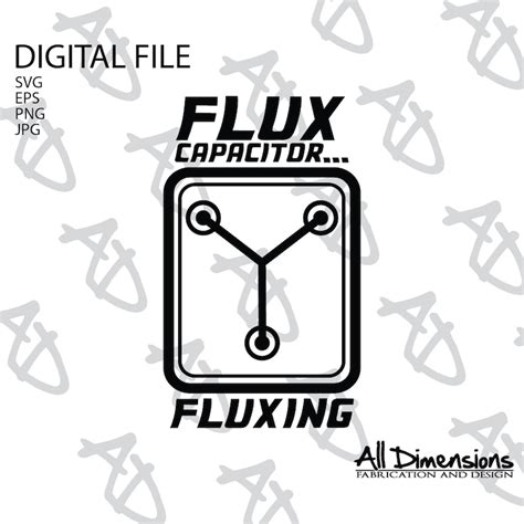 Flux Capacitor Back To The Future Delorean Svg Cut File Car Etsy