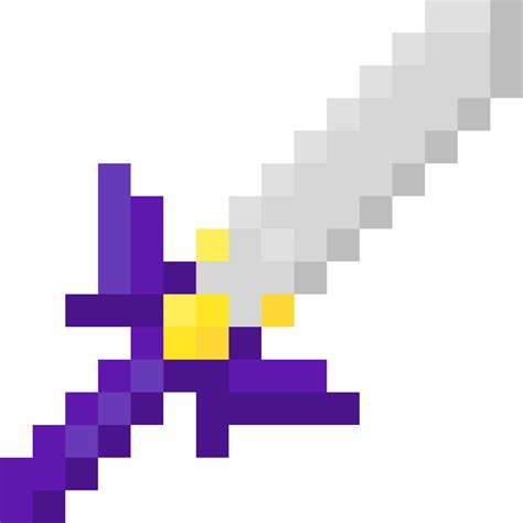 Minecraft Master Sword Pixel Art