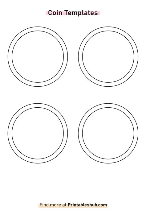 Free Printable Blank Coin Templates Pdf Included Printables Hub