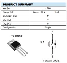 IRF9640 Datasheet PDF - DataSheetCafe.com